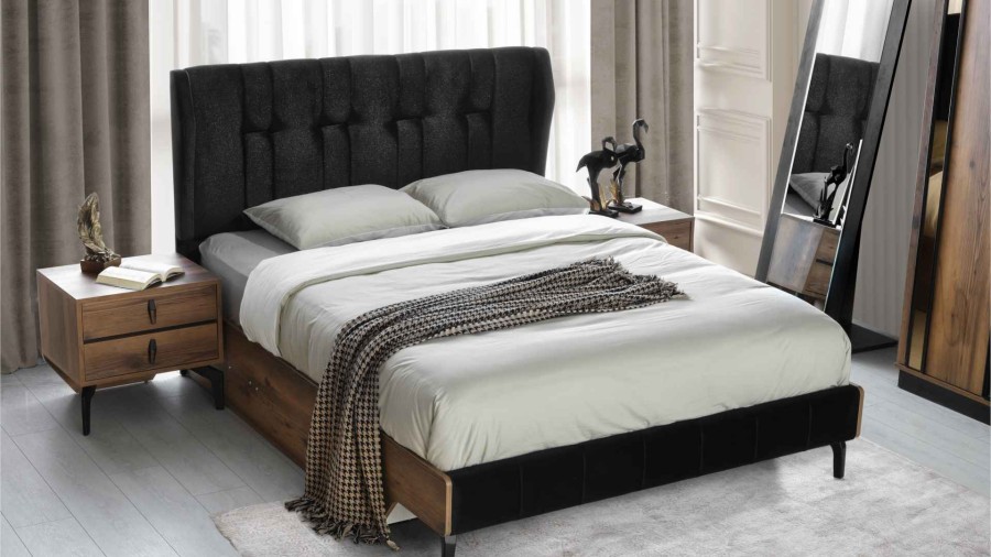 LARVEY Bed  (160cm) `