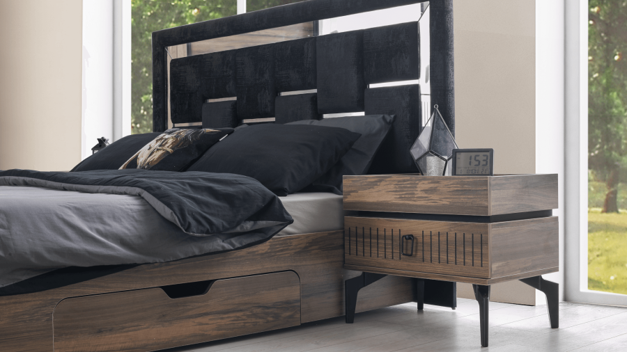 Carmen Bed (With Storage) (160cm) `