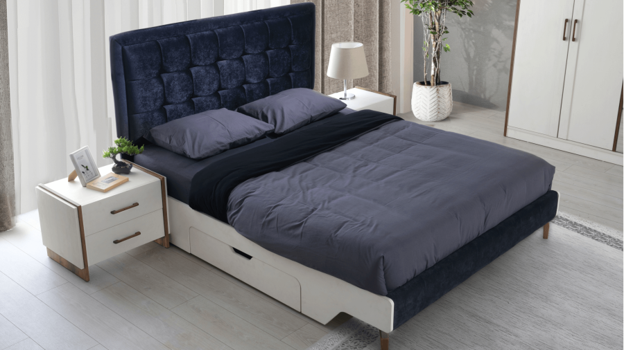 PANDORA Bed With Drawers (160cm) `