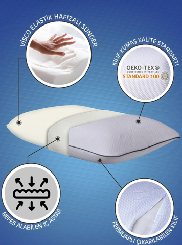 Ls 5402 Pillow - Visco Comfort Xl (Pillowcase + Bag) `